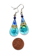 Glass Teardrop Earrings